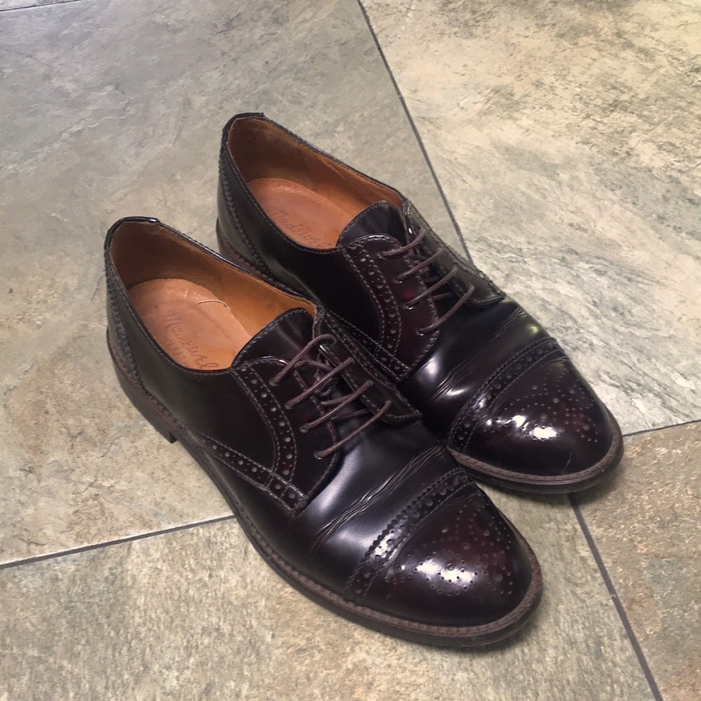 Madewell Keaton oxfords in oxblood size 8